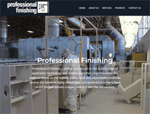 Tablet Screenshot of professionalfinishing.com